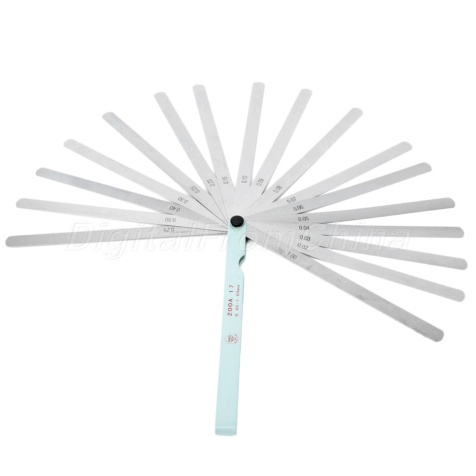Feeler Gauge 0.02mm1mm Metric 17 Blades Gage Measuring Gap Clearances