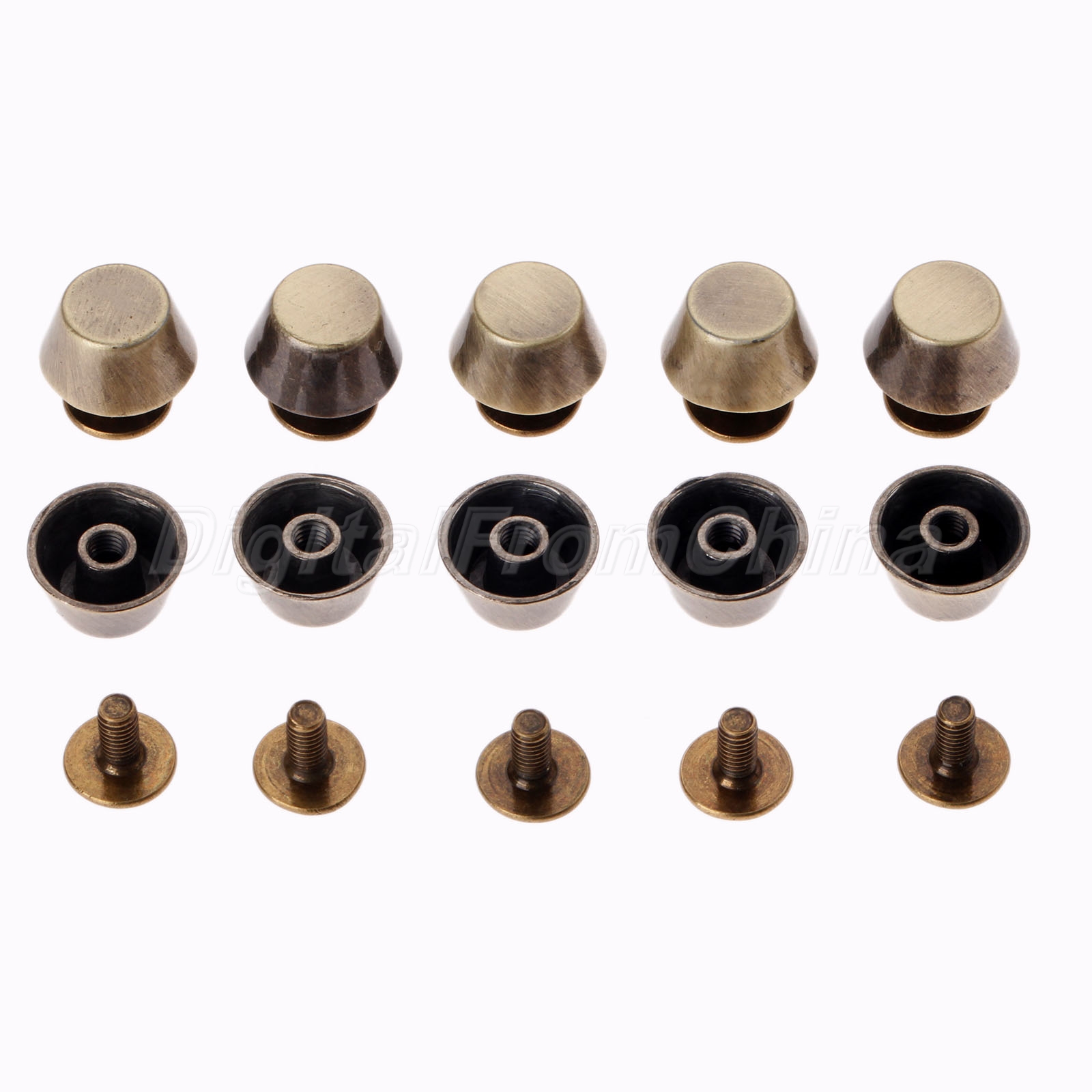 10Pcs 4Colors Bag Handbag Shoulder Bags Bottom Studs Rivets Screw Accessories - Picture 10 of 12