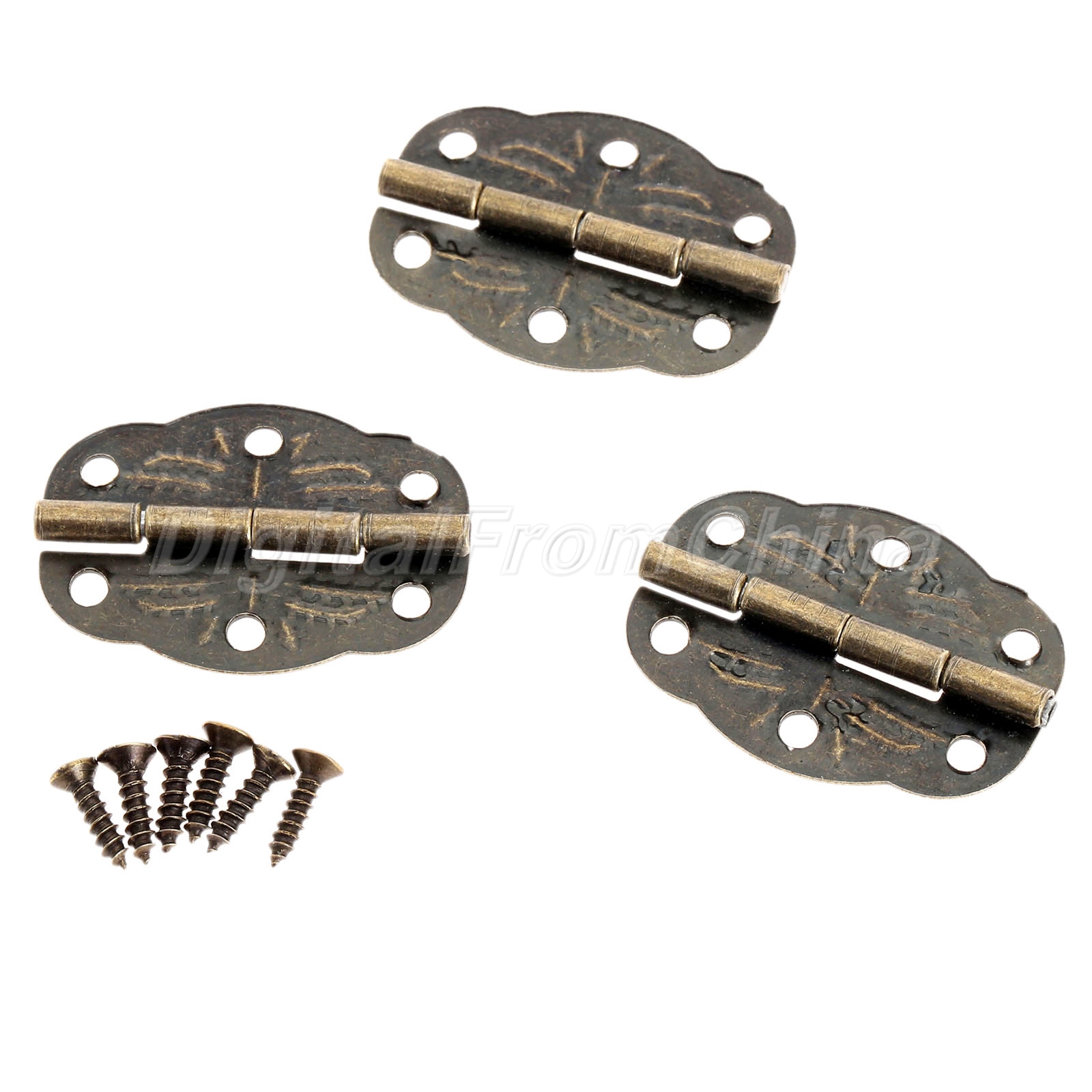 20pcs Vintage Bronze Hinge for Chests Case Door Jewelry Box