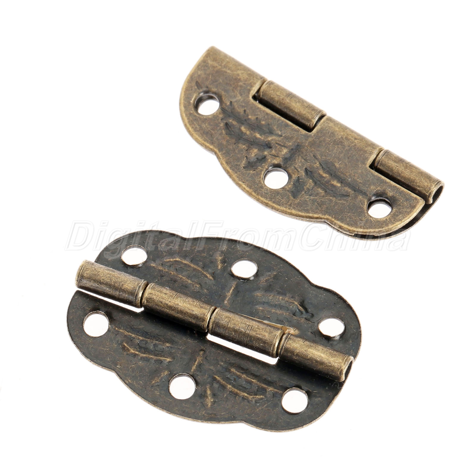 20pcs Vintage Bronze Hinge for Chests Case Door Jewelry Box