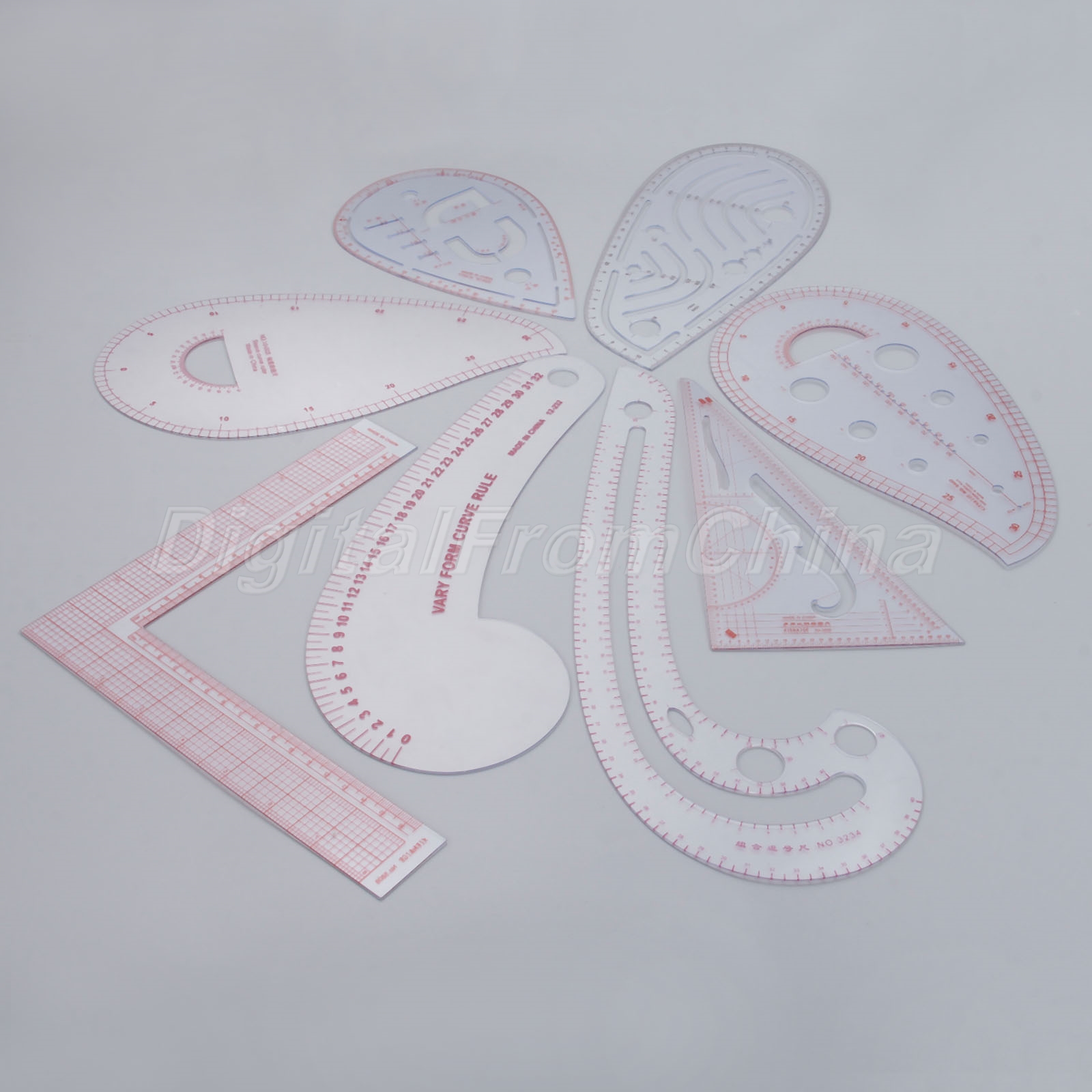 Sewing Dressmaking French Curve Metric Ruler Multistyle Measuring Tool