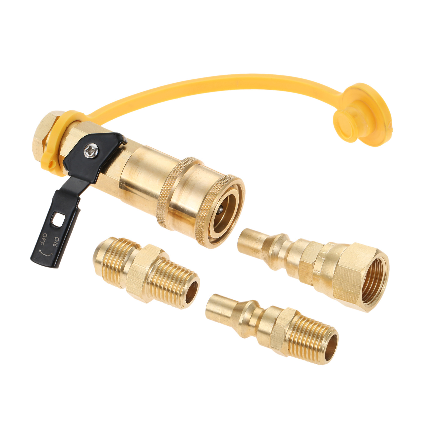 1/4' Propane Gas Connector Quick Connect RV Propane Adapter Kit - China  Propane Refill Tank Adapter, Male Full Flow Plug