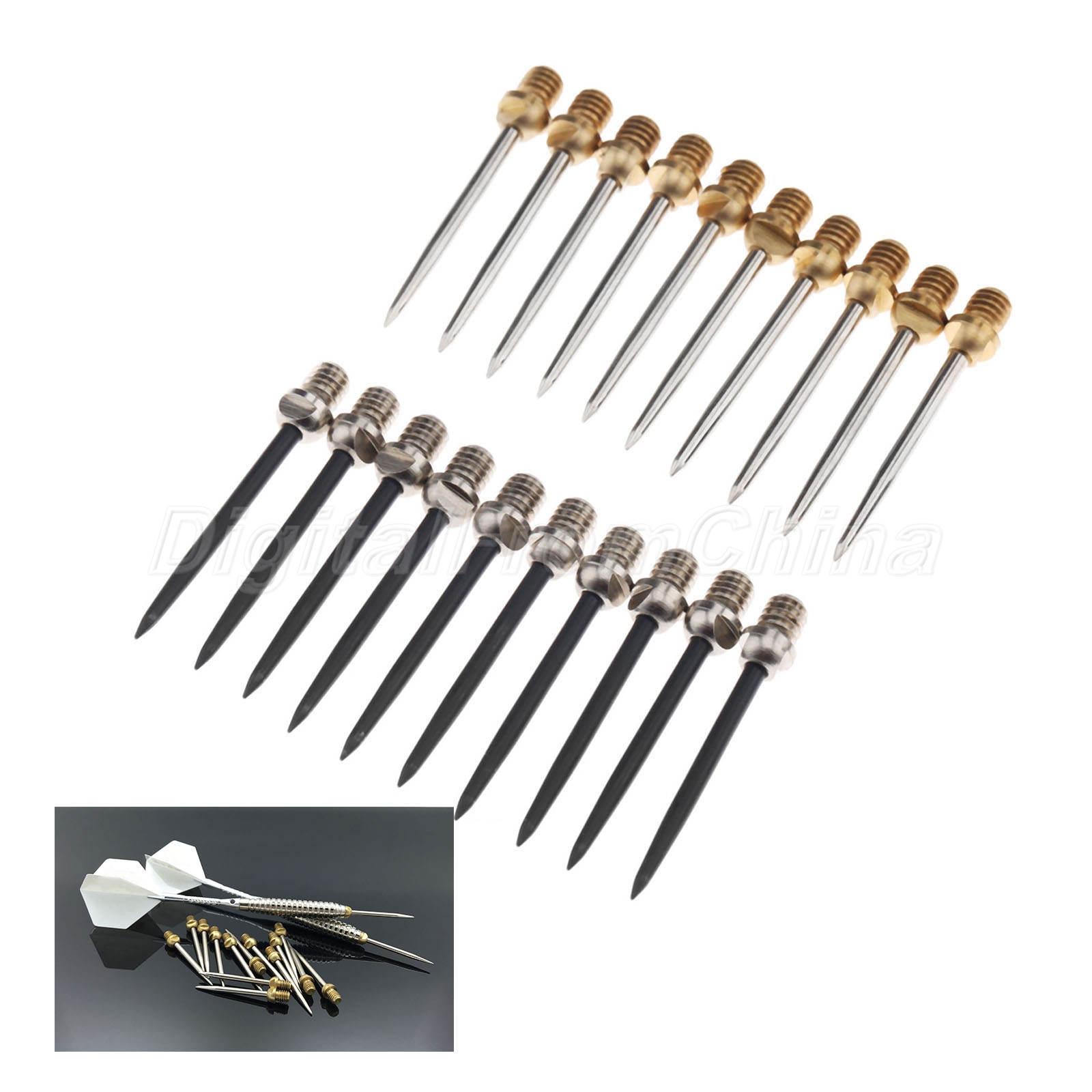 Replacement Steel Tips Conversion Dart Tip Points Flights Shafts Useful