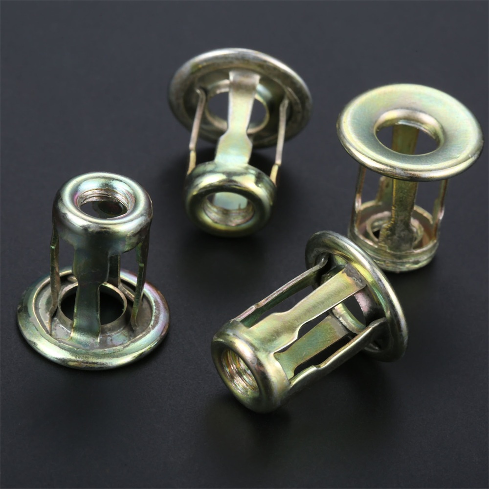 10x Auto Trim Clips Retaining Front Trunk Nuts Metal Screws Base Clamp